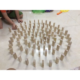 2kg xếp hình Domino/rút gỗ DOMINO/gỗ Bạch Dương