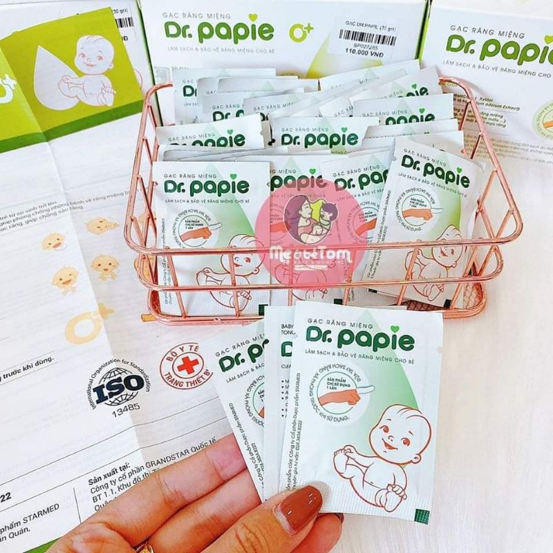 Hộp 30 Miếng Rơ lưỡi Dr. Papie Cho Bé