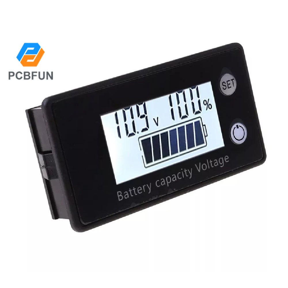Vôn kế điện tử PCBFUN màn hình LCD 8-100V chuyên dụng