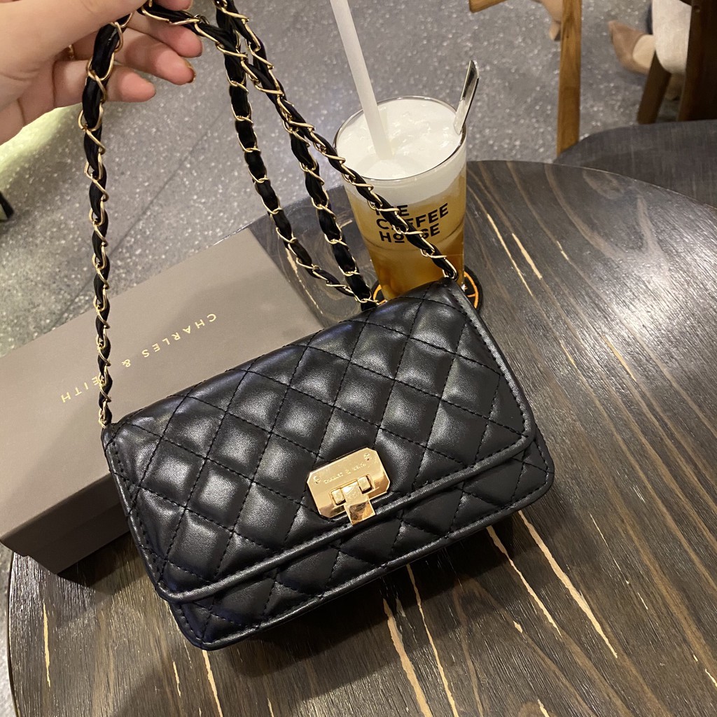 [Hottrend 2021] Túi Trần Trám Khóa Gập Size 22 💖 QUEEN BAG 💖 Túi xách nữ đeo chéo style Hàn Quốc chất liệu cao cấp