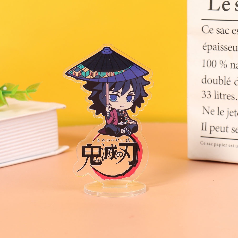 Mô Hình Nhân Vật Kimetsu No Yaiba Tomioka Giyu Kamado Nezuko Để Bàn Trang Trí Thẻ