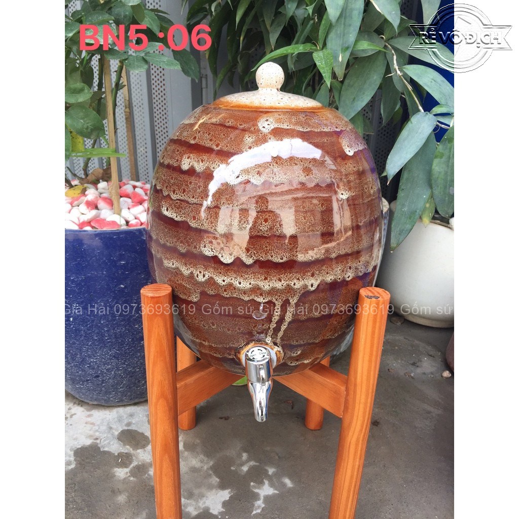 SALE BÌNH NƯỚC 5 LÍT GỐM SỨ BÁT TRÀNG