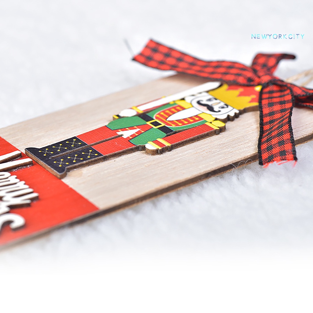 Thẻ Gỗ Óc Chó Trang Trí Giáng Sinh