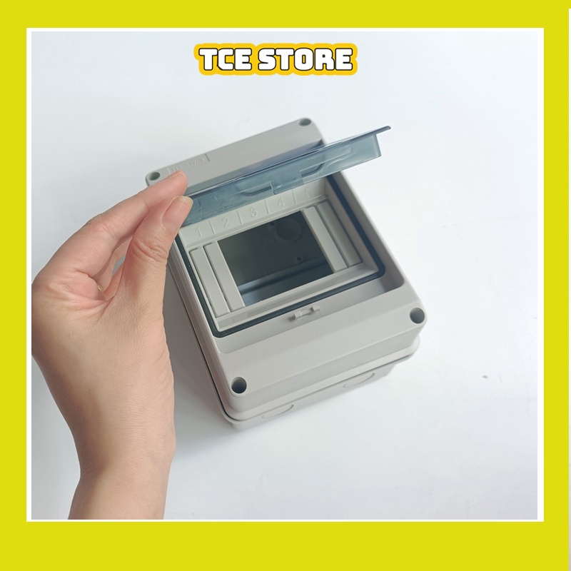 Hộp nhựa đựng aptomat ngoài trời 5 CB tép có nắp che chống giật cao cấp