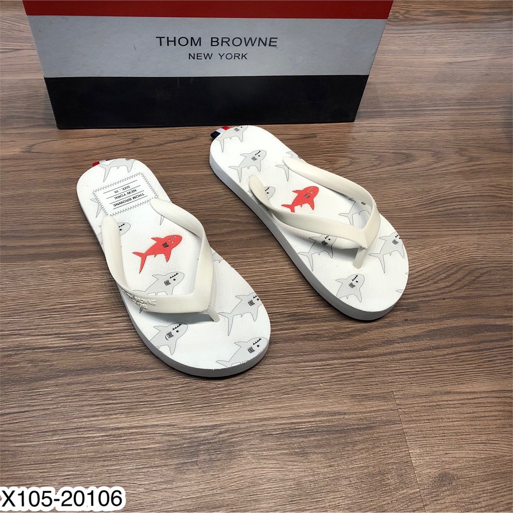 Dép Tông Thome Browne Họa Tiết Cá Mập - Dép Xỏ Ngón Thome Browne Cao Su Siêu Nhẹ    DT FashionMenwear
