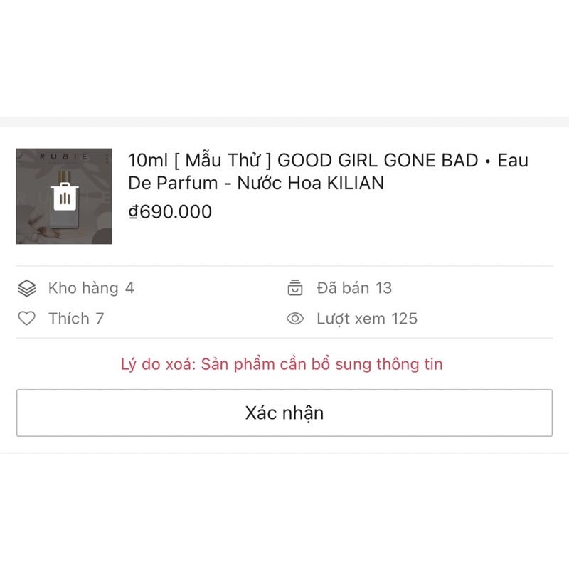 KlLLlAN • GOOD GIRL GONE BAD • Eau de Parfum - 10ML Nước Hoa Chính Hãng