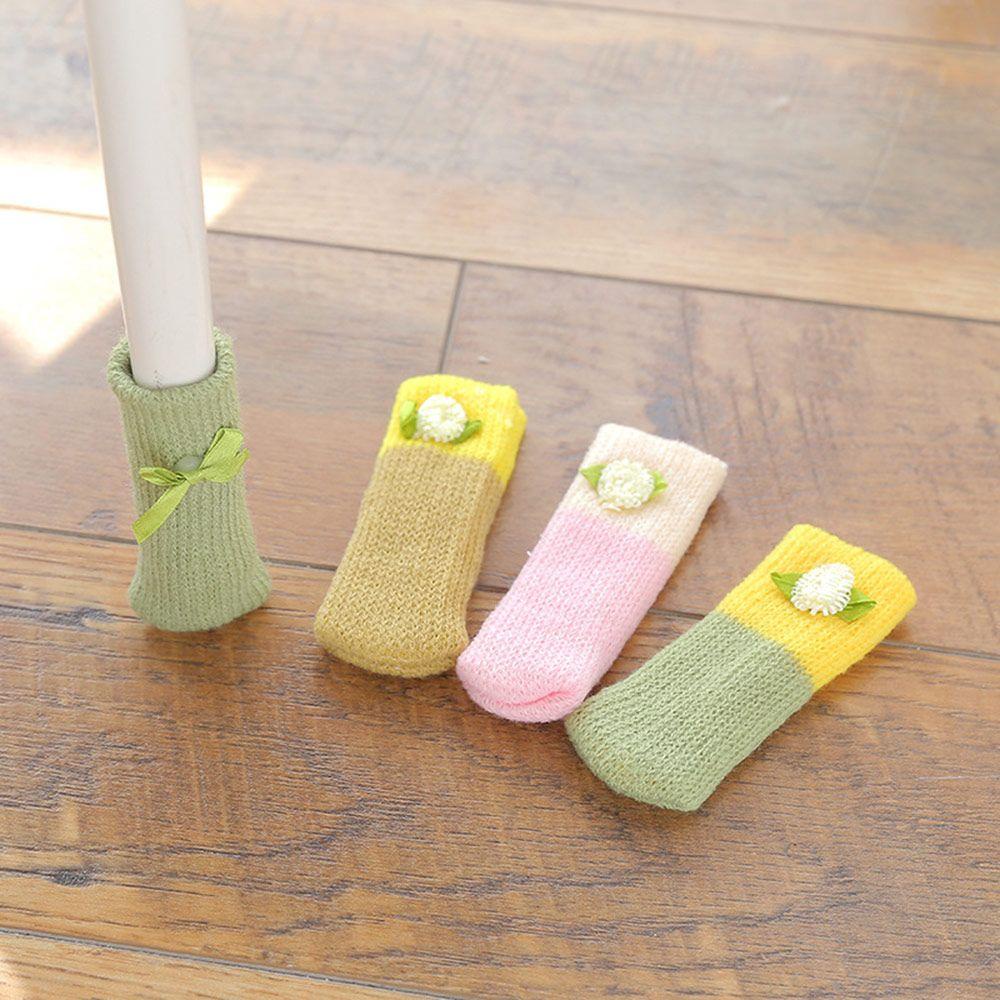 DORAW Set 8 Vỏ Bọc Chân Ghế Đan Len Tiện Dụng Cho Gia Đình