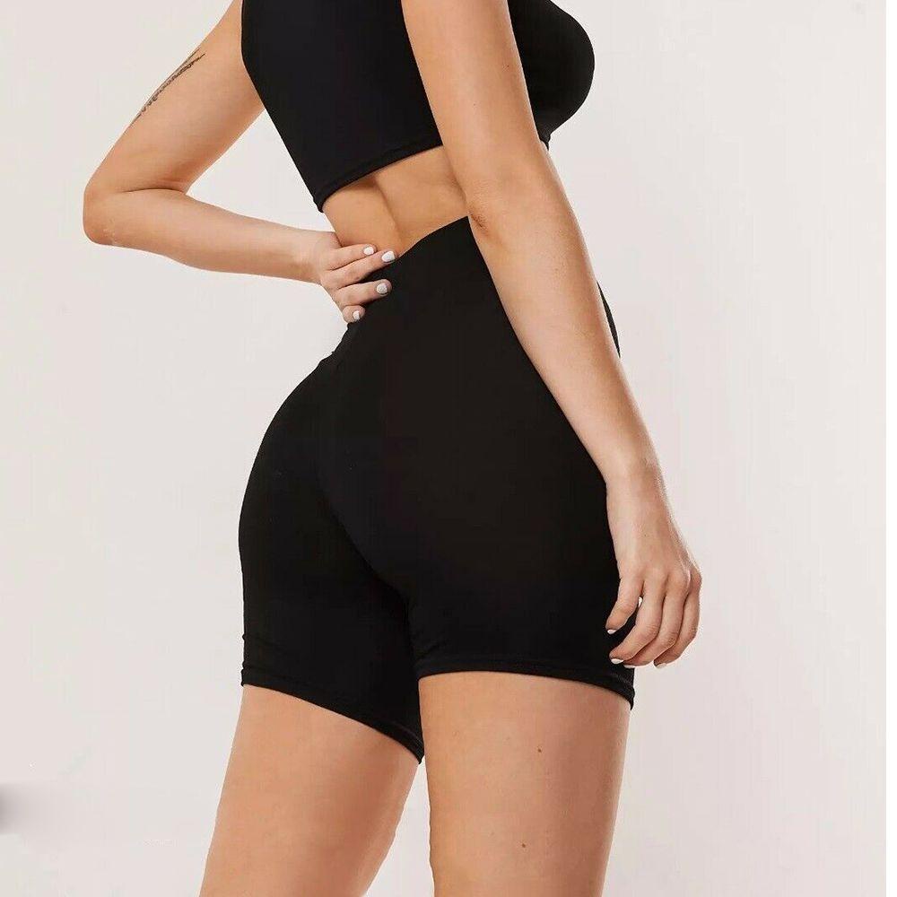 JONYE Quần ngắn đi xe đạp Lưng Cao Màu Sắc Đơn Giản Thời Trang Trẻ Trung