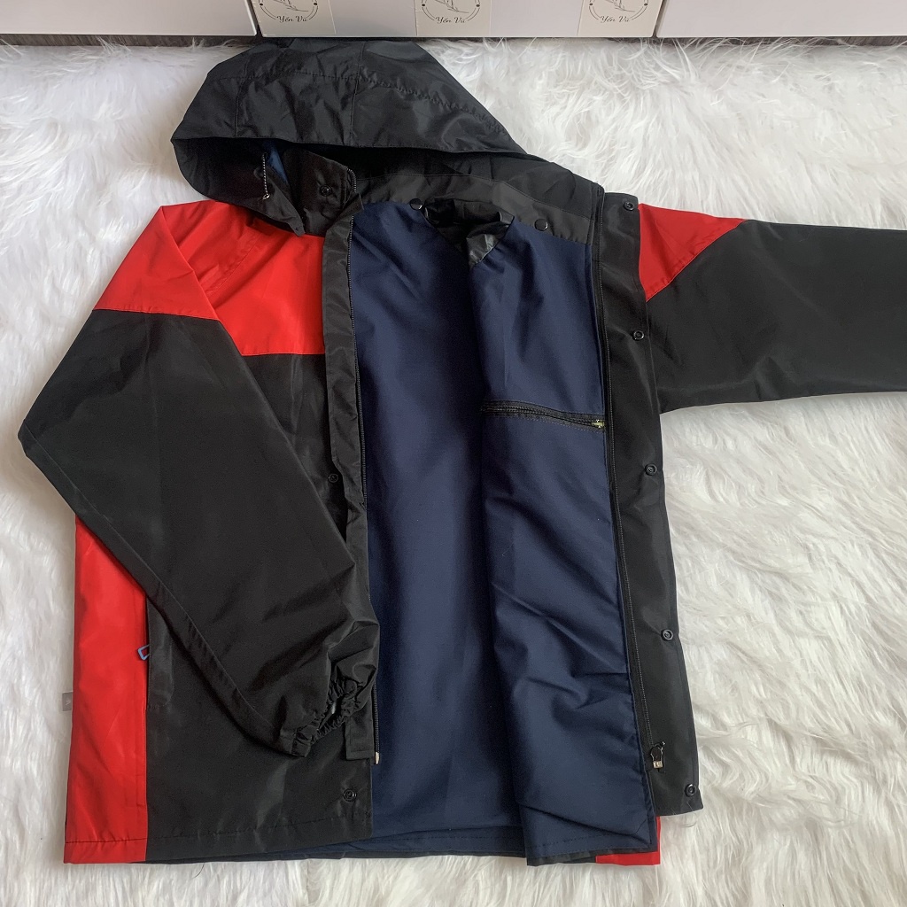 VC02_MŨ RỜI Bộ Quần Áo Mưa 2 Lớp Chống Thấm 100%, Dành Cho Nam Nữ Đi Phượt Xe Máy, Đi Chơi