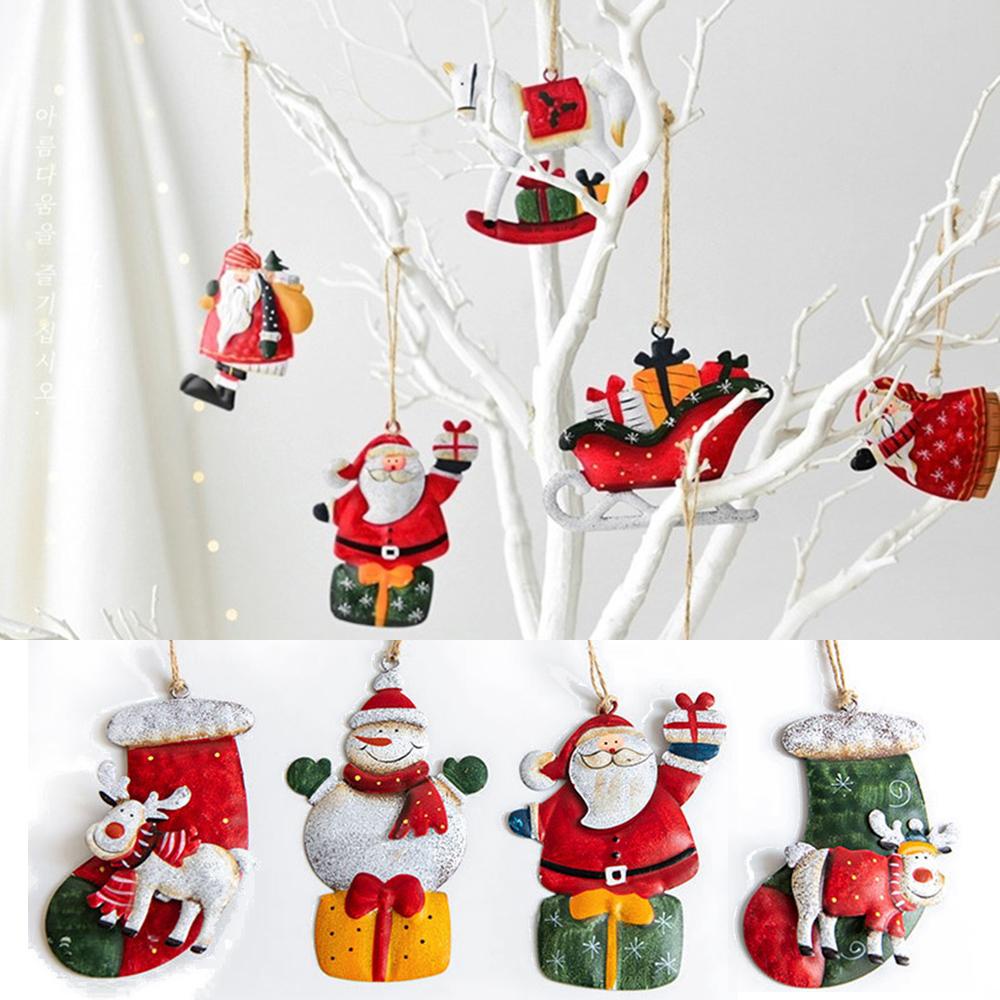 Phụ Kiện Treo Trang Trí Giáng Sinh Hình Ông Già Noel Bằng Kim Loại