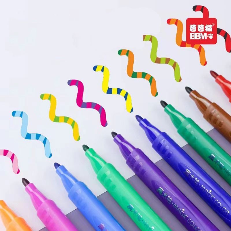 Set 12 Bút Màu Nước Thần Kì Thay Đổi Màu Sắc Vui Nhộn Kèm 10 Plus 2 Bút Dành Cho Bé