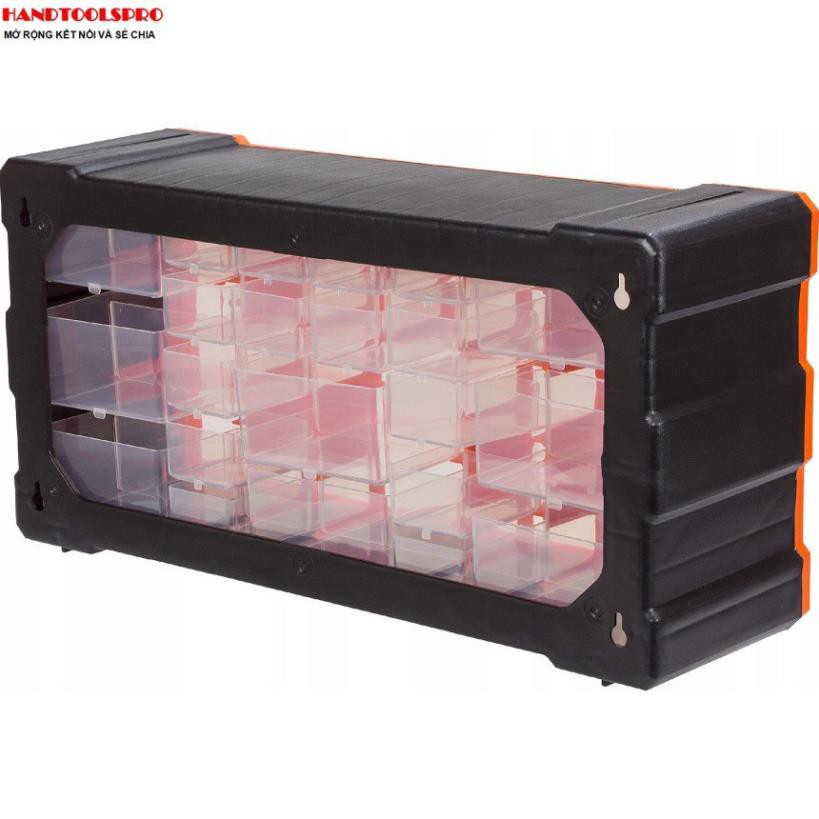 Tủ đựng linh kiện 22 ngăn TACTIX 320632 25 x 50 x 16 cm