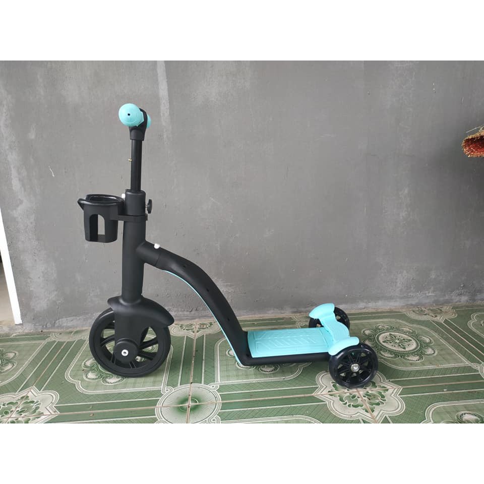 Xe đạp chòi chân 3in1 vừa là xe scooter, xe thăng bằng, xe đạp