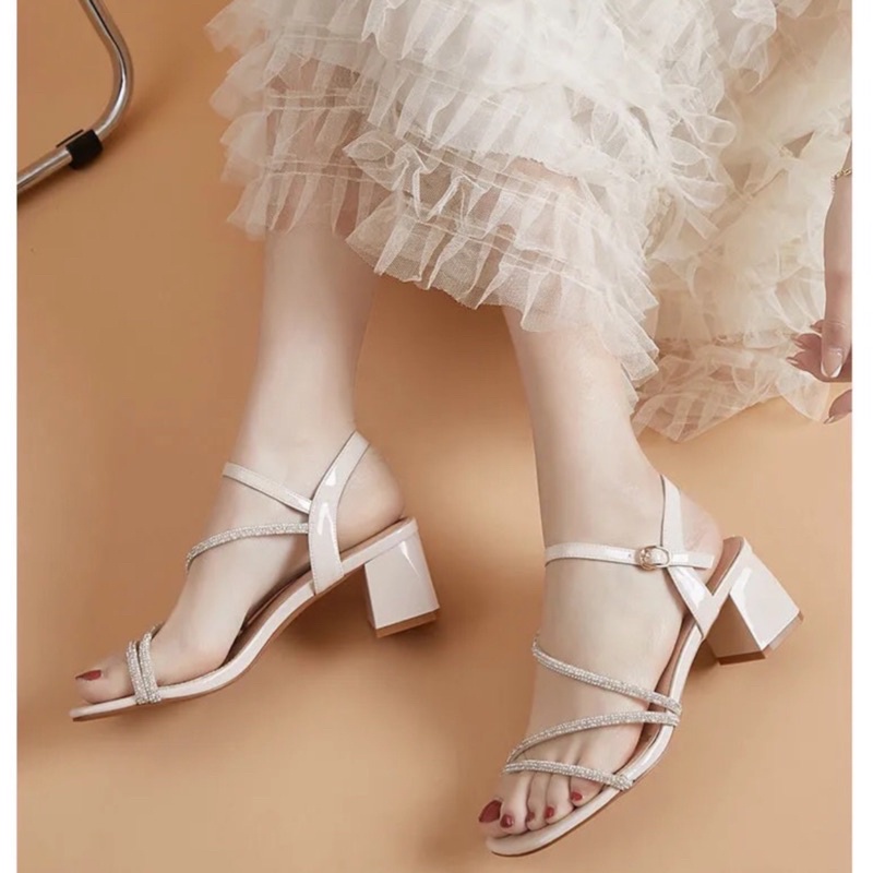 Sandal 4 phân, guốc cao gót nữ hottrend 2022
