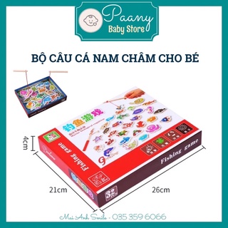 Đồ chơi câu cá - bộ câu cá nam châm bằng gỗ