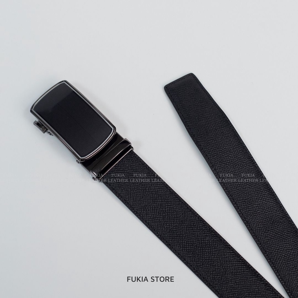 Dây lưng nam da thủ công Epsom khoá tự động cao cấp FUKIA VDL010