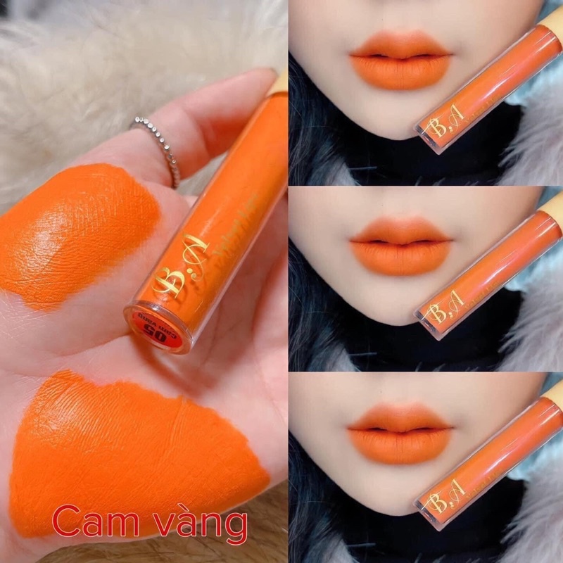 Son kem son lì B.A Velvet lips Màu nâu tây