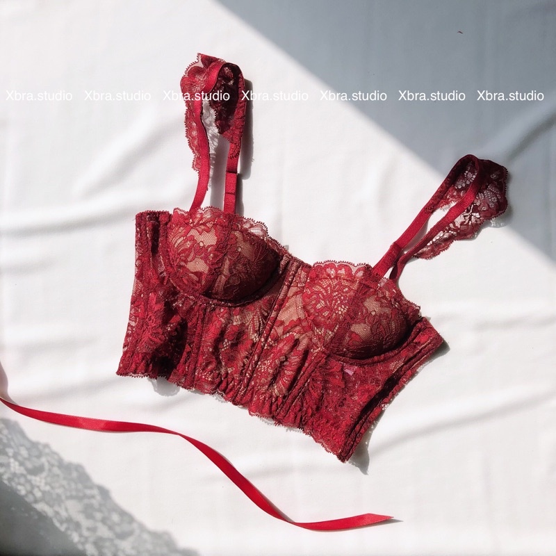 Áo bra corset cánh tiên dáng ngắn