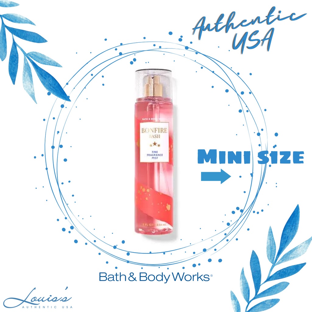 [ Mini ] BONFIRE BASH (Summer 2021) - Xịt thơm toàn thân Bath & Body Works Mỹ