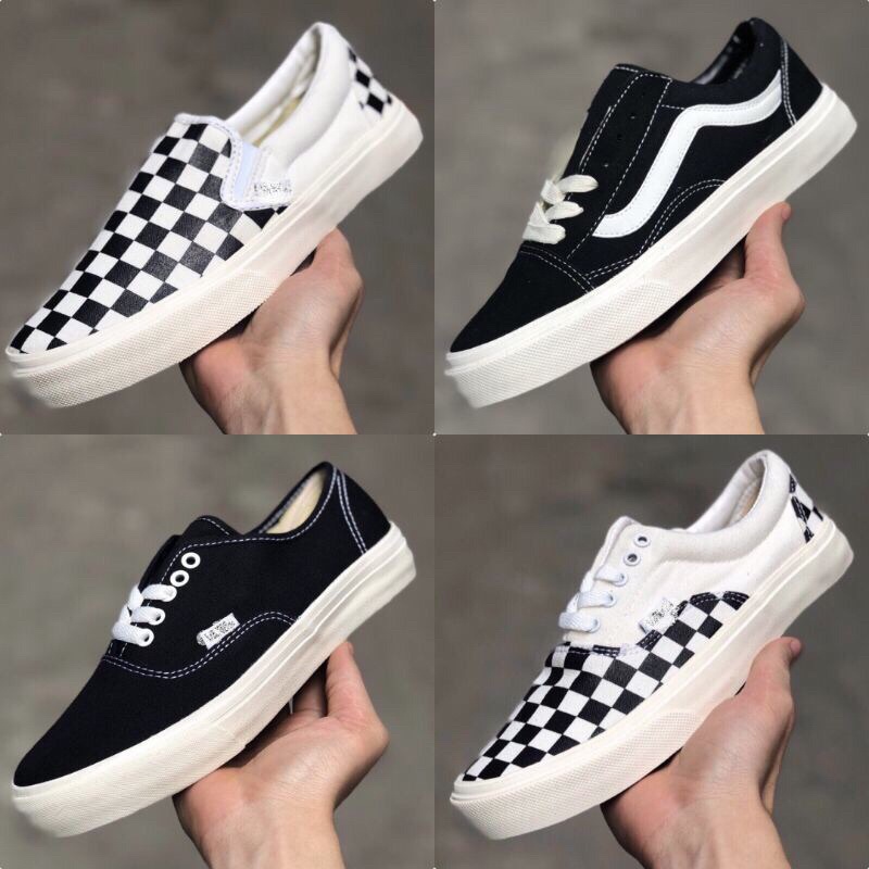 Giày sneaker 𝐕𝐚𝐧𝐬 𝐒𝐭𝐲𝐥𝐞 𝐕𝐚𝐮𝐥𝐭 , vans old skool đen thấp