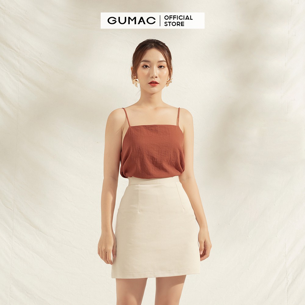 Áo 2 dây nữ cơ bản GUMAC đủ màu, đủ size thiết kế basic trẻ trung AA1181 | BigBuy360 - bigbuy360.vn