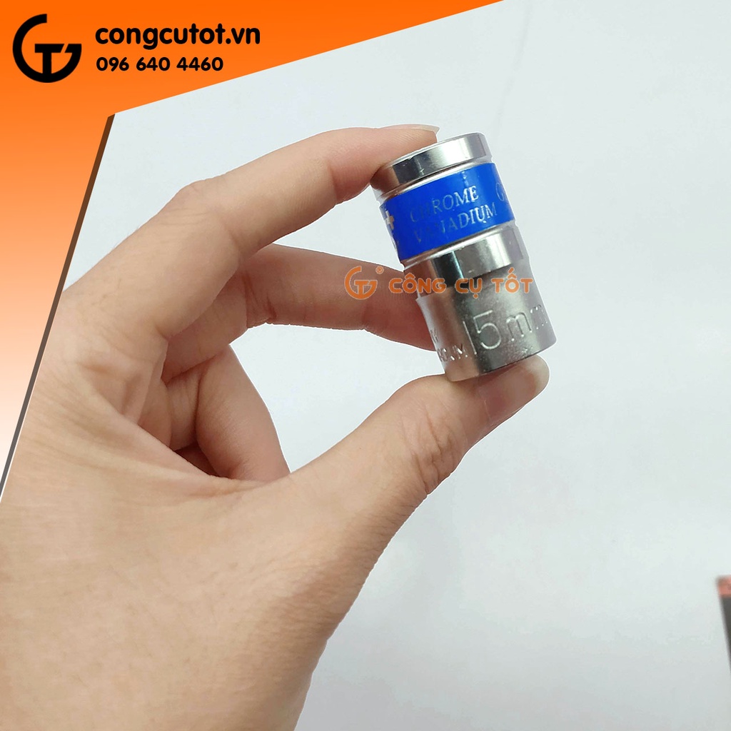 Đầu tuýp lục giác ngắn 1/2 LS+ số 8,12,13,14,15mm