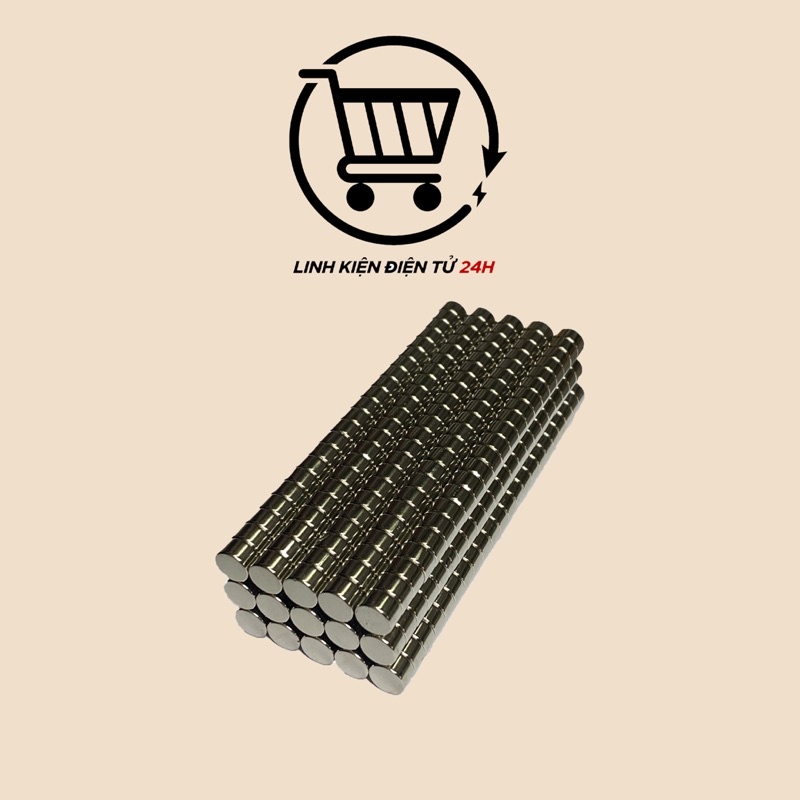 Nam Châm 3x3mm, 5x5mm,..,..Đất Hiếm Tròn .