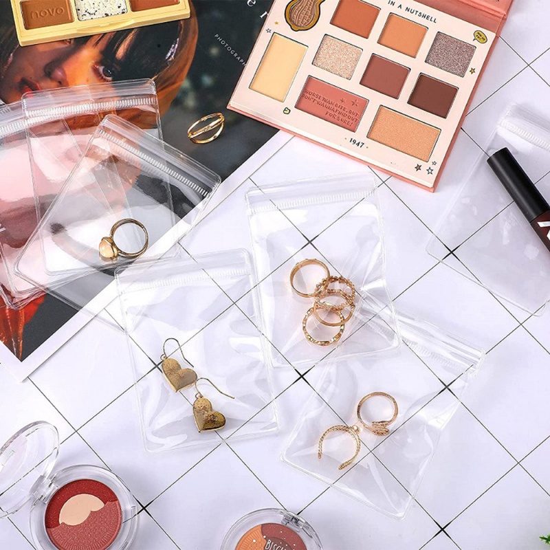 Bộ 100 Túi Dây Kéo Chống Mài Mòn Không Mài Mòn Đựng Trang Sức