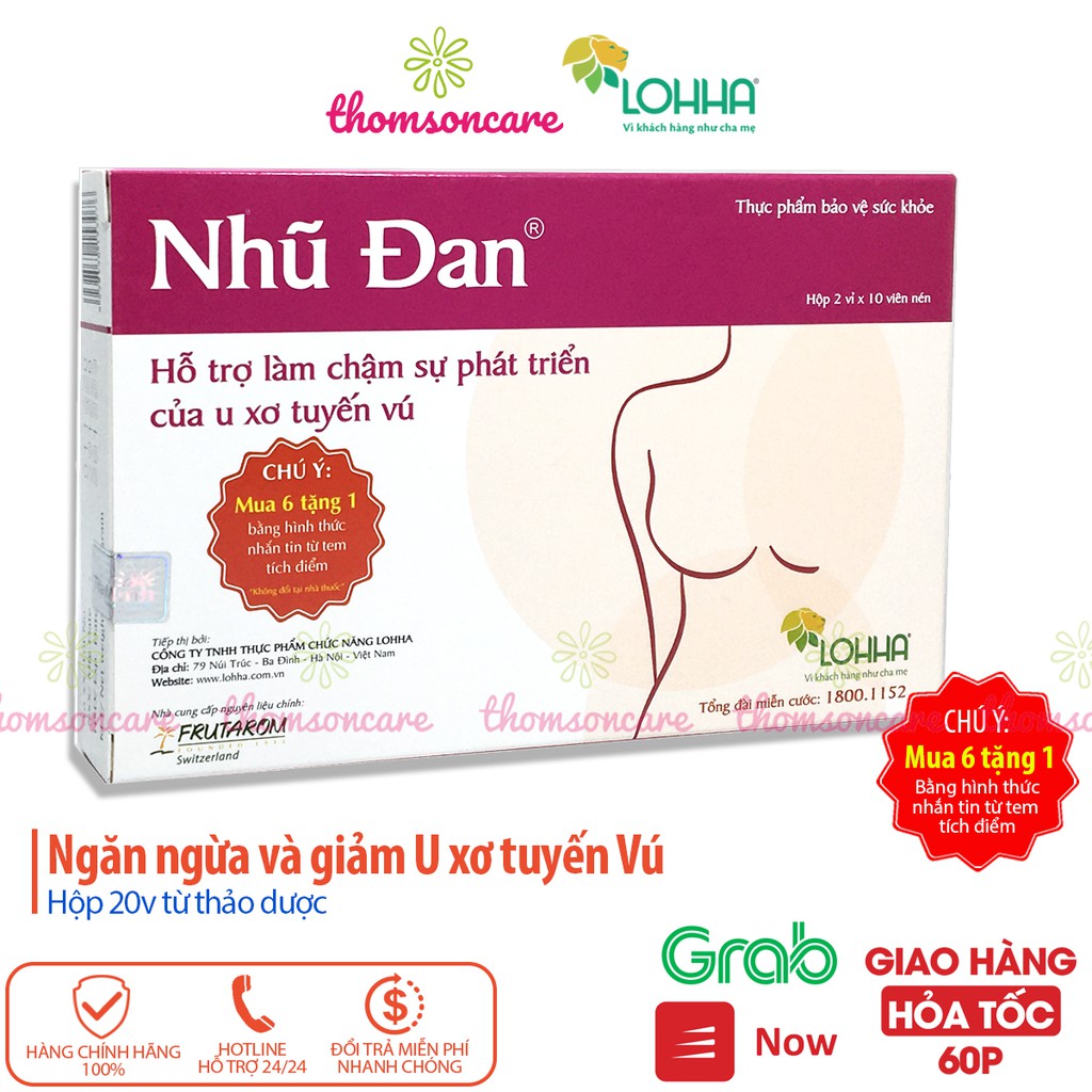 Nhũ Đan  - Mua 6h tặng 1h bằng tem tích điểm - hỗ trợ phòng ngừa U vú từ thảo dược