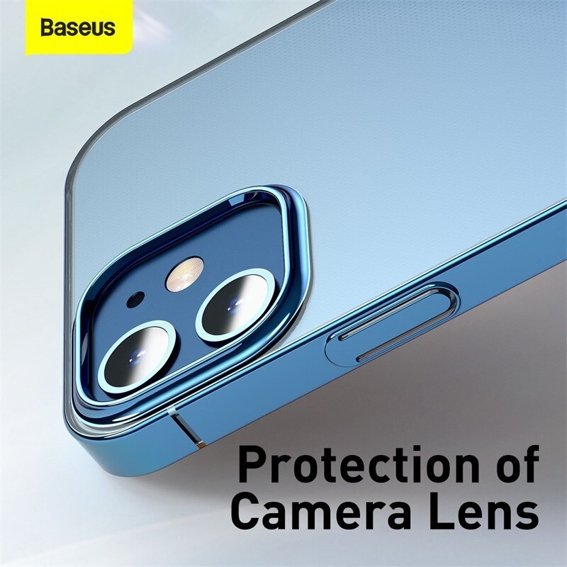 Ốp lưng chống sốc viền màu cho iPhone 12 / 12 Mini / 12 Pro / 12 Pro Max chính hãng Baseus Glitter