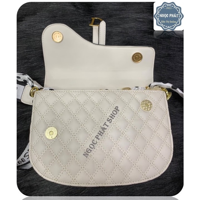 Túi Xách Nữ CHỮ D - Hàng Quảng Châu Cao Cấp- Đeo vai hoặc đeo chéo (5 ngăn)