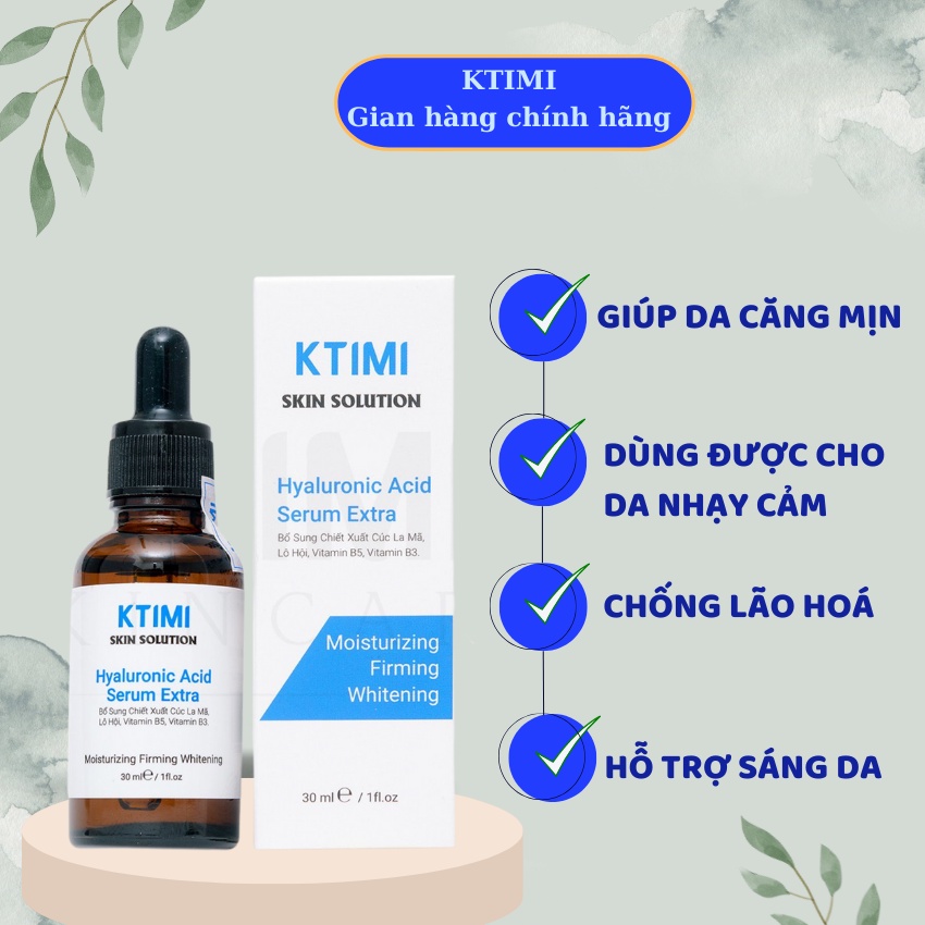 KTIMI SERUM CẤP ẨM HYALURONIC ACID SERUM EXTRA