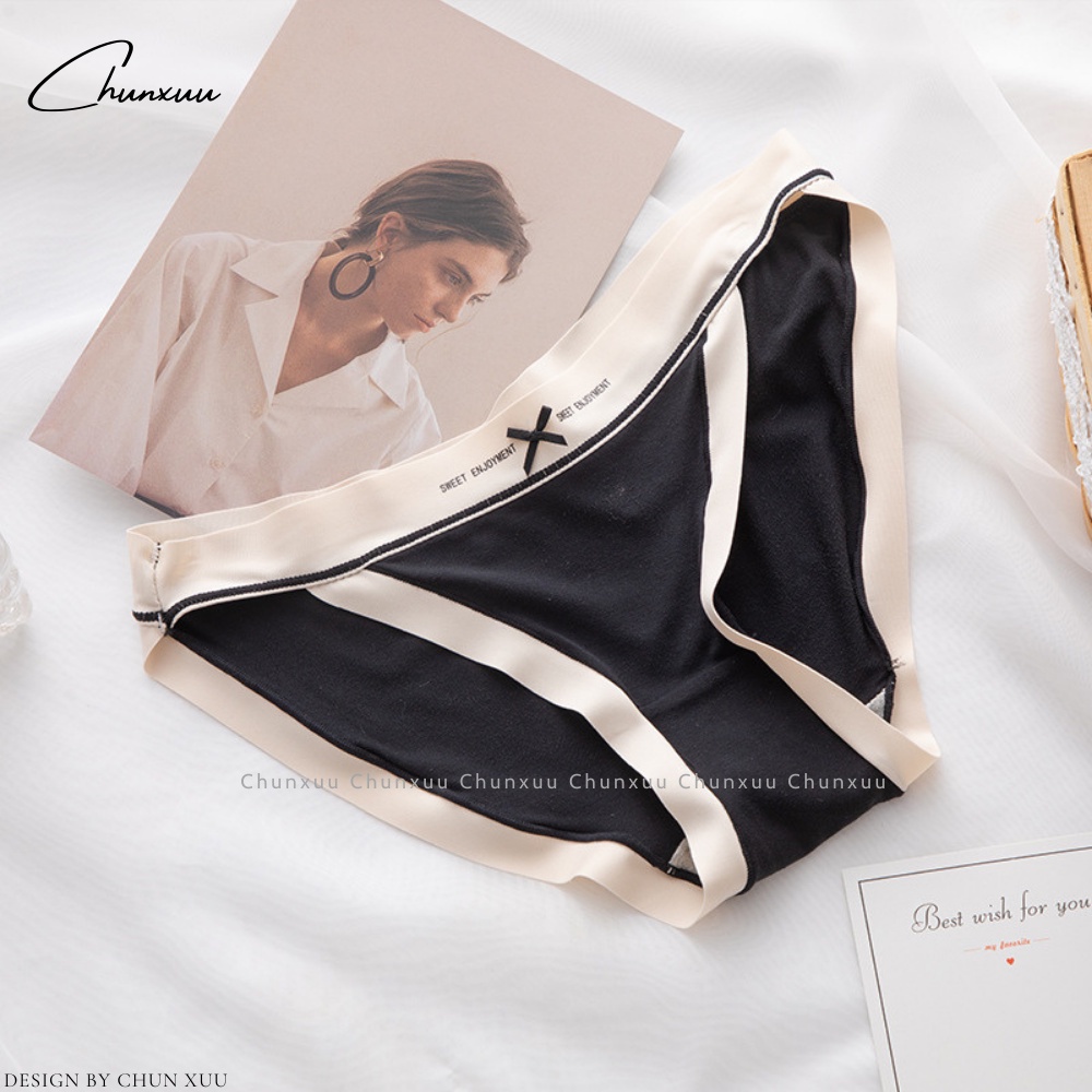 Quần lót nữ vải cotton lạnh phối cạp su mềm mát, nâng mông tôn dáng gợi cảm -ChunXuu QC122