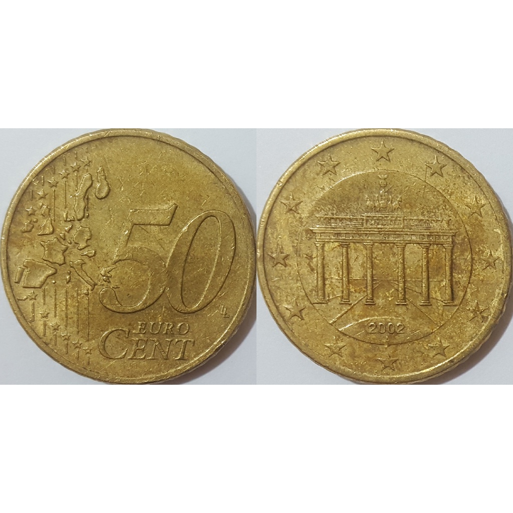 Đồng xu 50 Euro Cent Đức  2002-2006