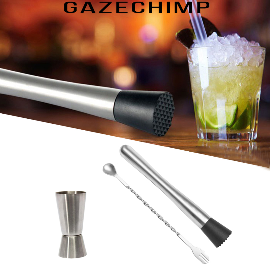 Bộ Dụng Cụ Pha Chế Cocktail Bằng Thép Không Gỉ Chuyên Dụng Cho Bartender