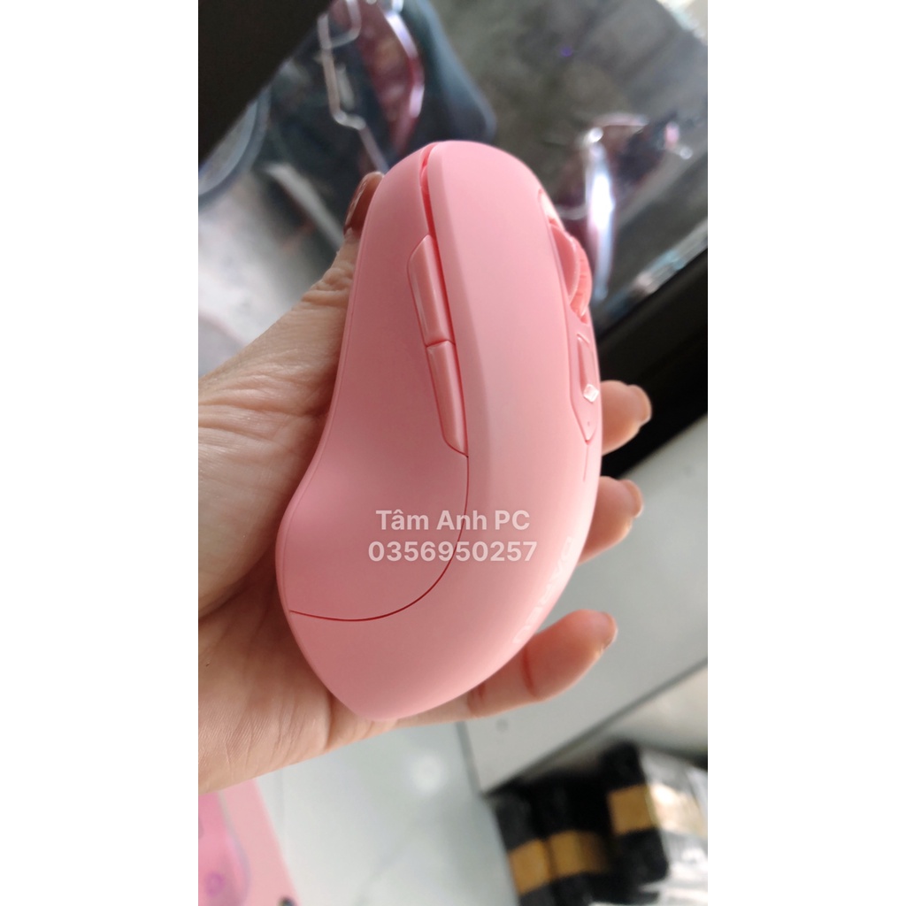 Chuột (chuột máy tính) Dareu LM115G Pink / Black / White không dây - có nút trợ năng
