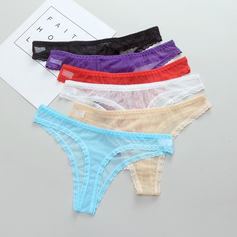 COMBO 4 Quần lót nữ Lọt Khe ren lưới không viền Gợi Cảm - 2033