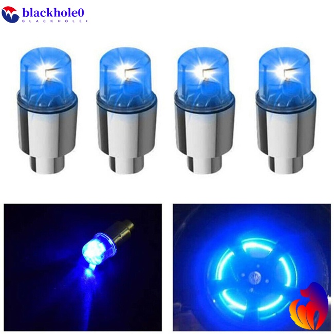 Bộ 4 Vỏ Bọc Van Khí Bánh Xe Có Đèn Led Cảm Ứng Ánh Sáng Thông Minh
