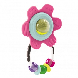 Gặm nướu hình bông hoa có chuỗi hạt vận động cho bé Infantino Shake & teethe gummy flower rattle