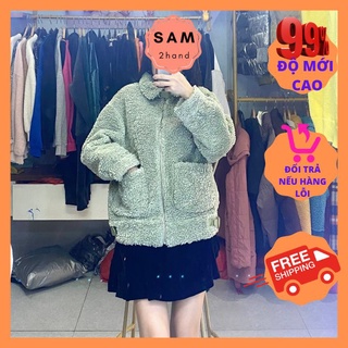 Áo lông cừu, áo khoác lông thỏ Hàn Quốc unisex new 99%