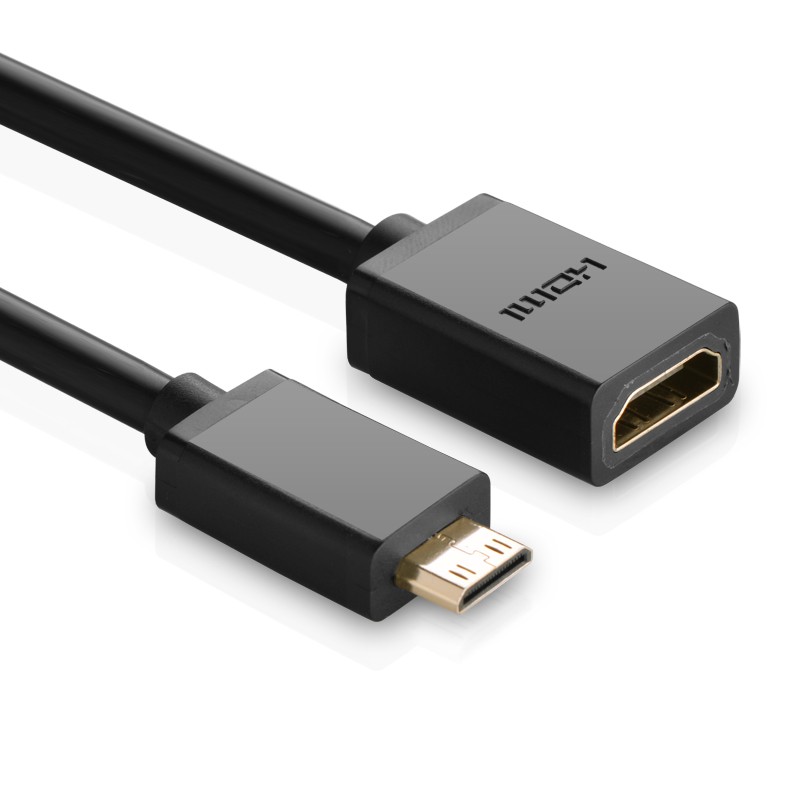 Cáp Chuyển Mini HDMI Sang HDMI UGREEN 20137 - Mini HDMI To HDMI âm - Hàng Chính Hãng