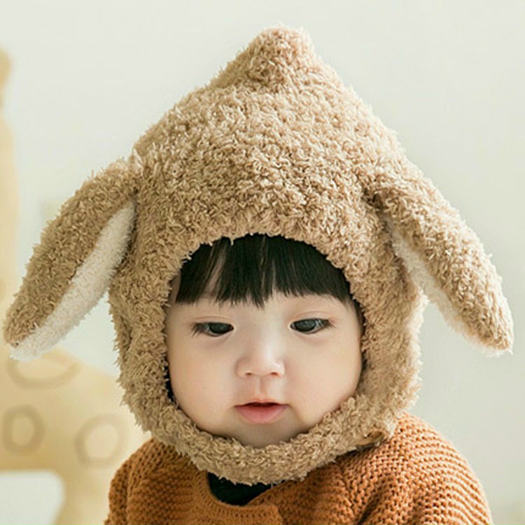 Mũ lông cừu cho bé cực ấm