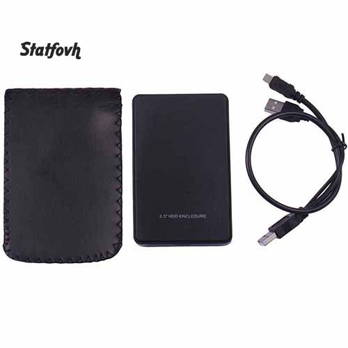 Hộp Đựng Ổ Cứng Ngoài Ssd Màu Đen Usb 2.0 Cho Ổ Cứng Ngoài 2.5 Inch | BigBuy360 - bigbuy360.vn