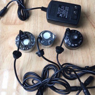 máy Phun Sương tạo ẩm 12 LED – bán riêng Động cơ tạo hơi nước sương khói bể cá, non bộ / Nguồn Adapter 24V 1A