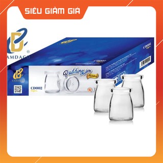 Hũ thủy tinh làm sữa chua pudding lùn 100ml