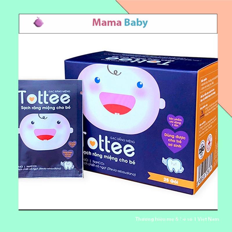 Gạc Rơ Lưỡi Tottee Tinh Chất Cỏ Ngọt Làm Sạch Và Ngăn Ngừa Các Vấn Đề Răng Miệng Cho Bé Mamababy