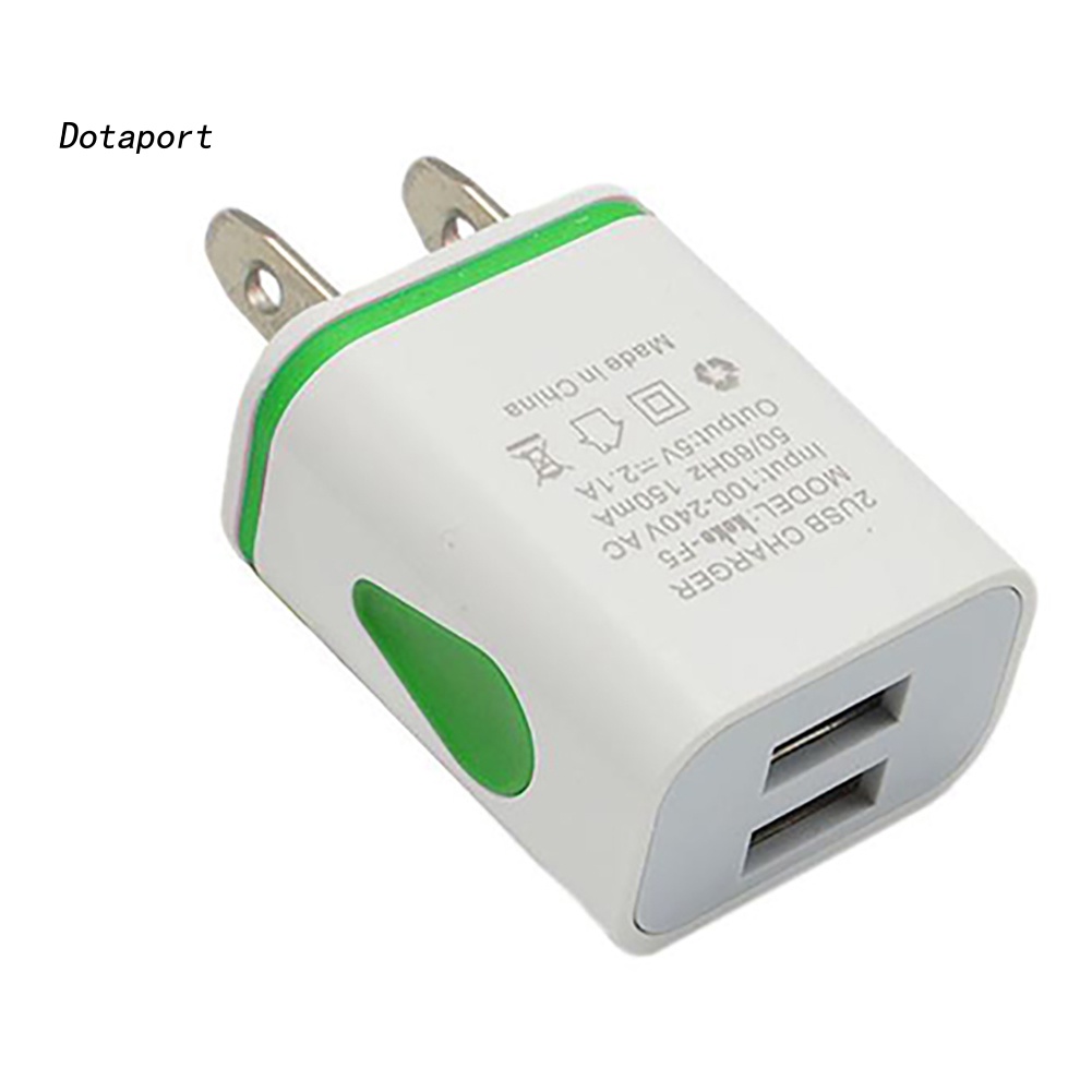 Củ Sạc Chuyển Đổi Cổng Usb 5v 2.1a Us / Eu
