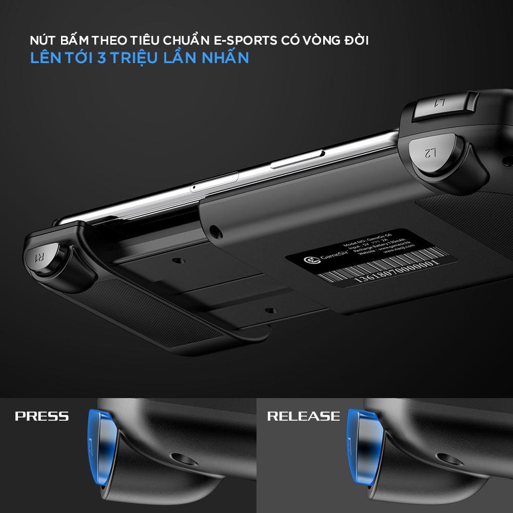 GameSir G6/G6s | Tay cầm chơi game FPS (Pubg Mobile), MOBA (Liên Quân)