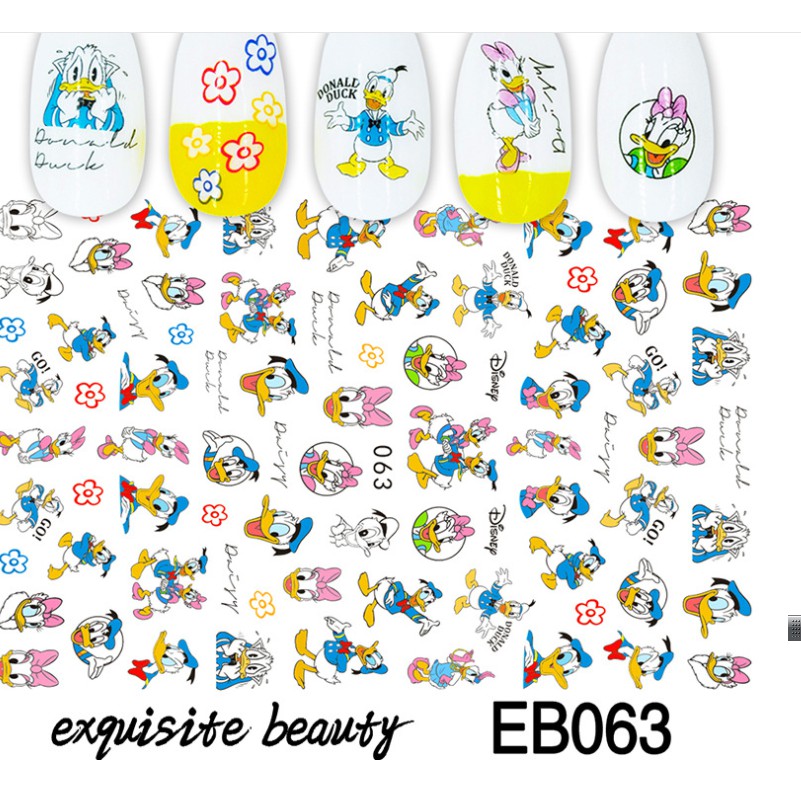 Sticker dán móng hoạt hình đáng yêu