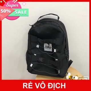 [order] Balo ulzzang nam nữ full đen phản quang